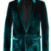 Birds of Prey Black Mask Velvet Blazer Coat