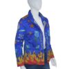  	Harley Quinn Birds Of Prey Blue Blazer
