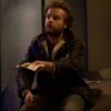  	Rob Black Mirror Crocodile Leather jacket