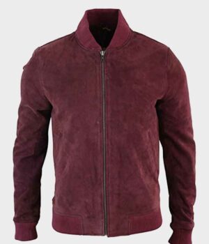  	Karl Black Mirror Maroon Jacket