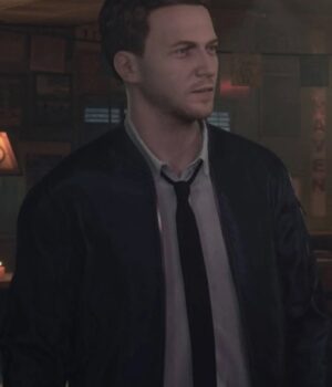  	Sam Twin Mirror Black Leather Jacket