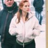 Black Widow Natasha Romanoff White Hooded Jacket