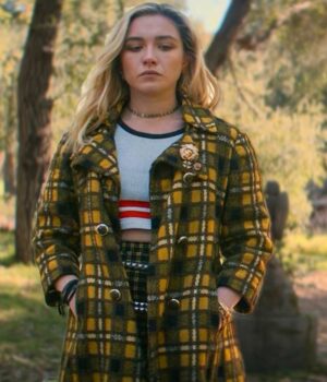 Black Widow Yelena Belova Plaid Coat