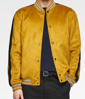 Junior’s Black-ish Suede Bomber Jacket