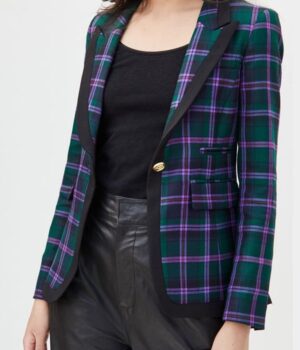 Bold and the Beautiful Eva Plaid Blazer