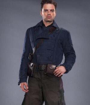 Bucky Barnes WW2 Blue Jacket