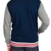 Captain America Blue Varsity Bomber Jacket Captain America Blue Varsity Bomber Jacket