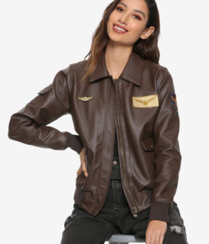 Carol Danvers Captain Marvel Flight Bomber Jacket (Free T- Shirt)