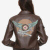 Carol Danvers Captain Marvel Flight Bomber Jacket (Free T- Shirt)