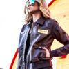 Carol Danvers Captain Marvel Flight Bomber Jacket (Free T- Shirt)