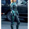 Team Captain Marvel Green Jacket