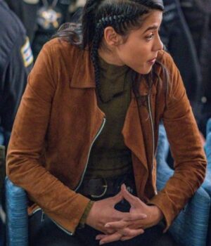  	Chicago P.D S07 Vanessa Rojas Brown Suede Jacket