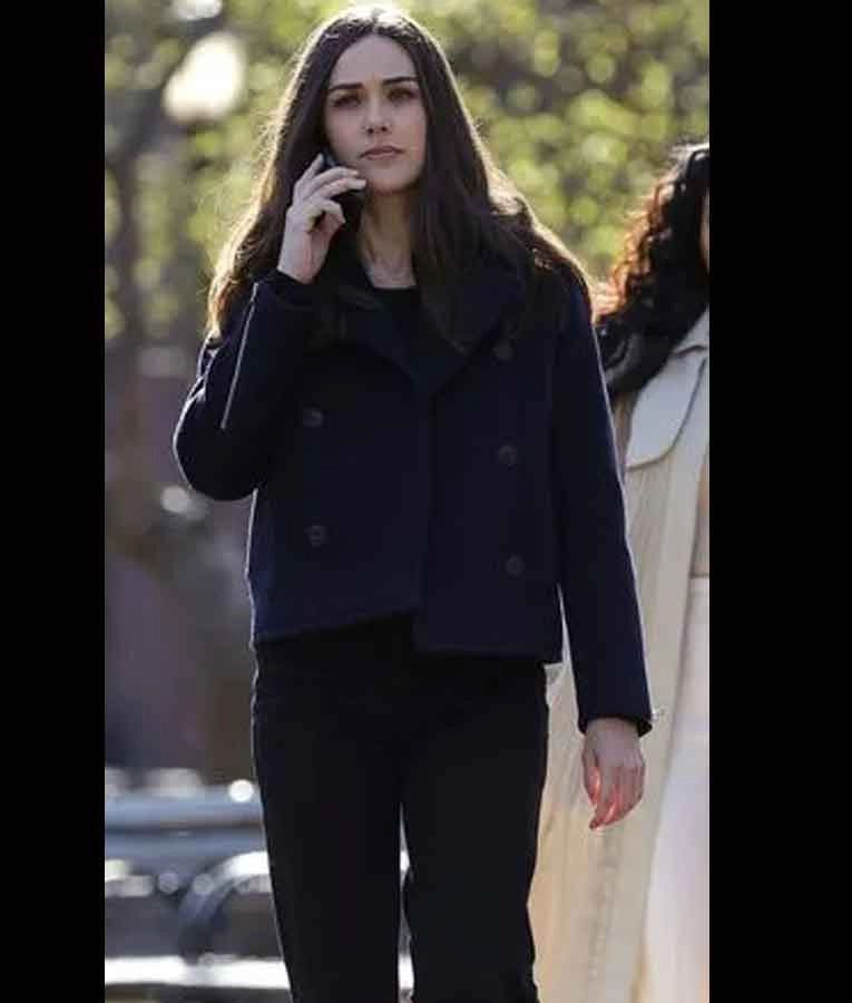 Chicago P.D. S08 Kim Burgess Blue Peacoat Chicago P.D. S08 Kim Burgess Blue Peacoat