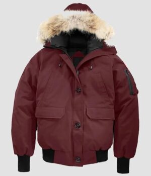  	Chicago P.D. S08 Hailey Upton Maroon Parka Bomber Jacket