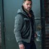  	Chicago P.D. Adam Ruzek Quilted Puffer Hooded Jacket