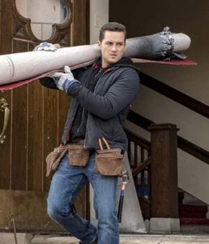  	Chicago P.D. Jay Halstead Black Padded Jacket