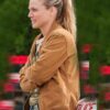  	Chicago P.D. Hailey Upton S07 Brown Bomber Jacket