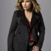  	Sophia Bush Chicago PD Black Leather Coat