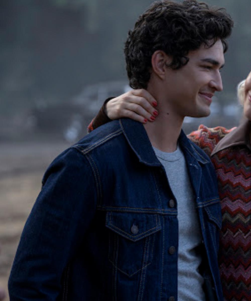 Chilling Adventures of Sabrina Nicholas Scratch Blue Denim Trucker Jacket Chilling Adventures of Sabrina Nicholas Scratch Blue Denim Trucker Jacket