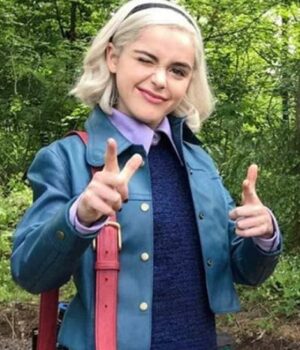  	Chilling Adventures of Sabrina Spellman S03 Blue Leather Jacket
