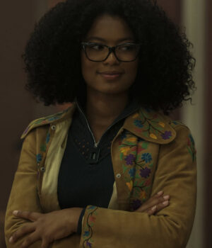  	Chilling Adventures of Sabrina Rosalind Walker Flower Embroidered Jacket