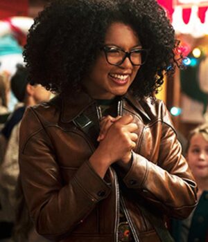  	Rosalind Walker Chilling Adventures of Sabrina Dark Brown Cropped Jacket