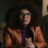 Chilling Adventures of Sabrina Jaz Sinclair Brown Cropped Leather Jacket Chilling Adventures of Sabrina Jaz Sinclair Brown Cropped Leather Jacket