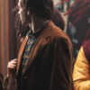  	Chilling Adventures of Sabrina Harvey Brown Suede Leather Coat