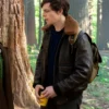  	Ross Lynch Chilling Adventures of Sabrina Harvey Brown Leather Jacket