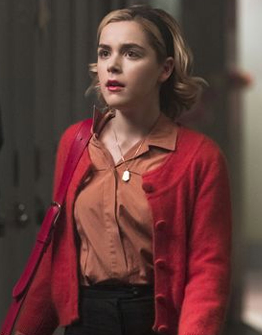 Kiernan Shipka Chilling Adventures of Sabrina Red Sweater Kiernan Shipka Chilling Adventures of Sabrina Red Sweater