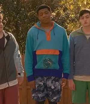  	Cobra Kai S05 Blue Colorblock Hoodie