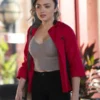  	Peyton List Cobra Kai S05 Cotton Red Jacket