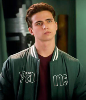  	Cobra Kai S04 Robby Keene Green Bomber Jacket
