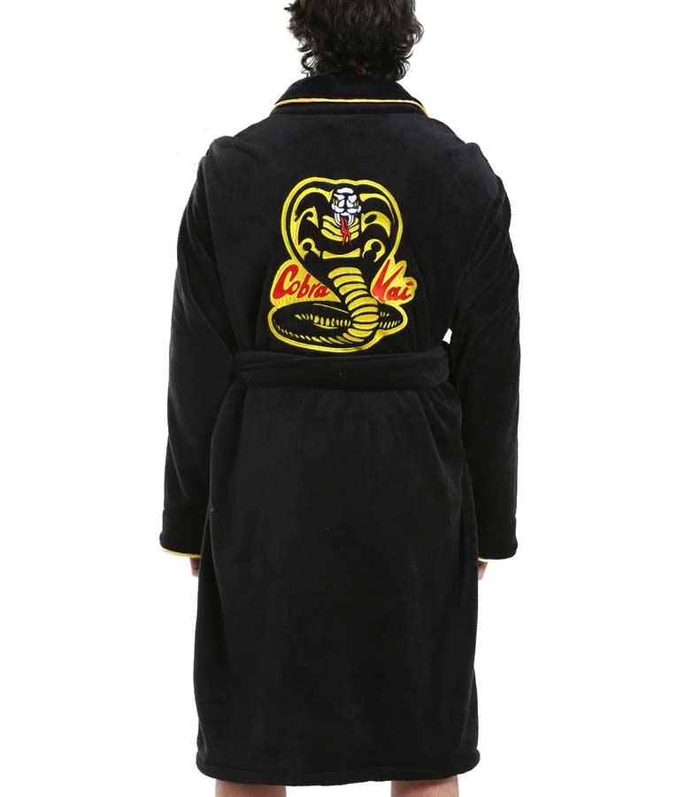 Karate Kid Cobra Kai Black Bathrobe Coat Karate Kid Cobra Kai Black Bathrobe Coat