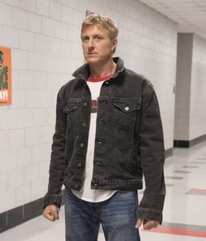  	John Kreese Cobra Kai Black Jean Trucker Jacket