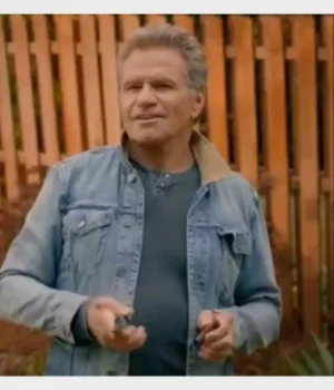  	Cobra Kai John Kreese Sky Blue Denim Trucker Jacket