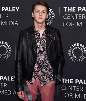  	Cobra Kai Jacob Bertrand Event Black Leather Jacket
