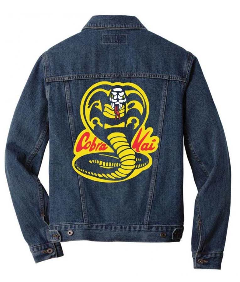 Cobra Kai Snake Logo Denim Jacket Cobra Kai Snake Logo Denim Jacket