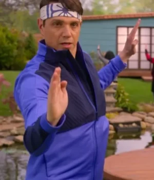  	Cobra Kai S04 Daniel LaRusso Purple Track Jacket