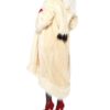  	Cruella De Vil Cream Color Fur Coat