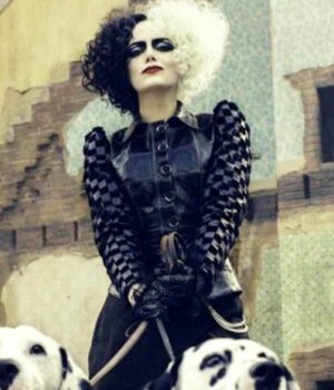  	Emily Emma Stone Cruella Black Jacket