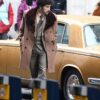  	Joel Fry Cruella Pink Checked Coat