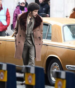  	Joel Fry Cruella Pink Checked Coat