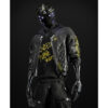  	Cyberpunk 2077 Cyborg Black Bomber Leather Jacket
