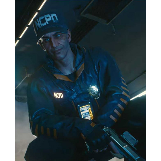  	Stints Cyberpunk 2077 Hooded Leather Jacket