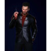  	Male Nomad V Cyberpunk 2077 Black Leather Blazer