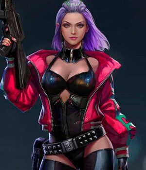  	Cyberpunk 2077 Kira Madroxx Excellent We Fire Red Jacket