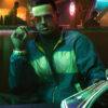  	Cyberpunk 2077 Kirk Sawyer Polyester Green Jacket