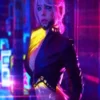 	Cyberpunk 2077 Ciri Stylish Cropped Black Jacket