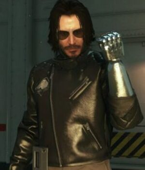  	Johnny Silverhand Cyberpunk 2077 Leather Jacket